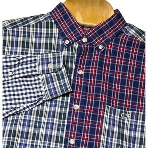 Vineyard Vines Tucker Shirt Men's Large Slim Fit Plaid Button Down Long Sleeve